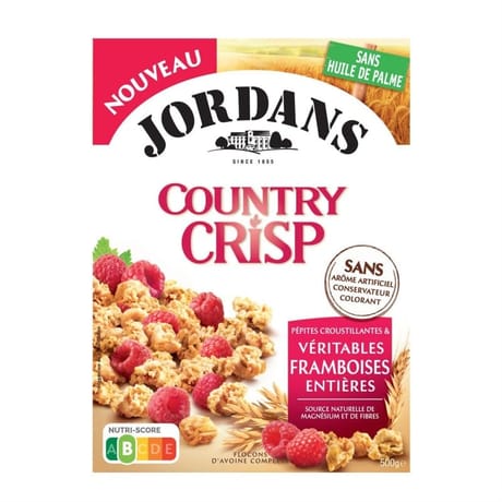 Jordans country crisp framboise jordans 500g