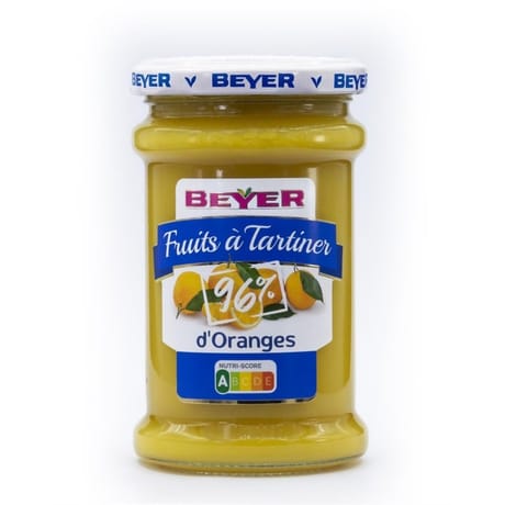 Beyer fruits à tariner 96% d'oranges douces 240g