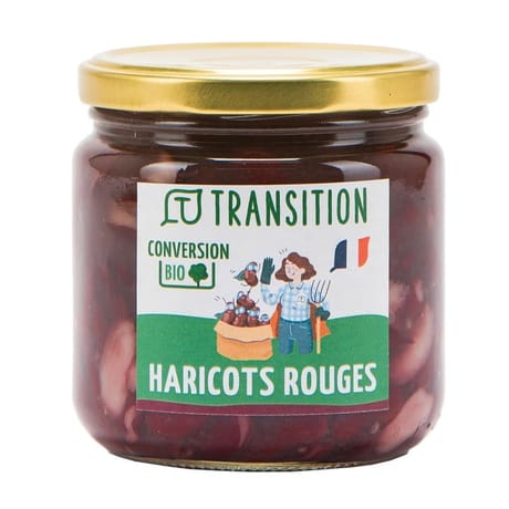 Transition haricots rouges cuits conversion biologique 410g
