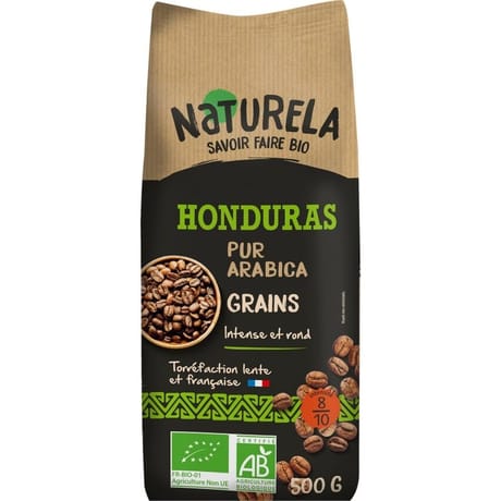 Naturela café honduras 100% arabica bio grain 500g