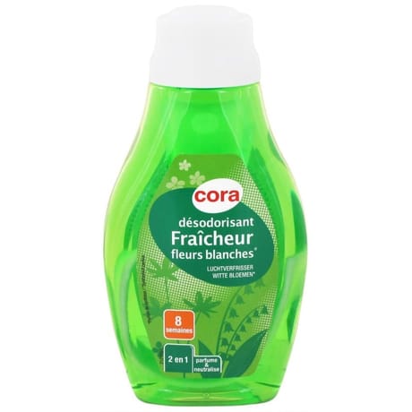 Cora désodorisant fraîcheur fleurs blanches 375ml
