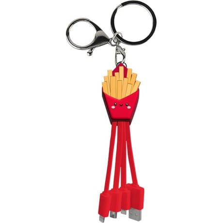 Yello koko câble de charge andy usb a / micro usb c /lightning 15 cm frites YKCBLANDYFRIESR