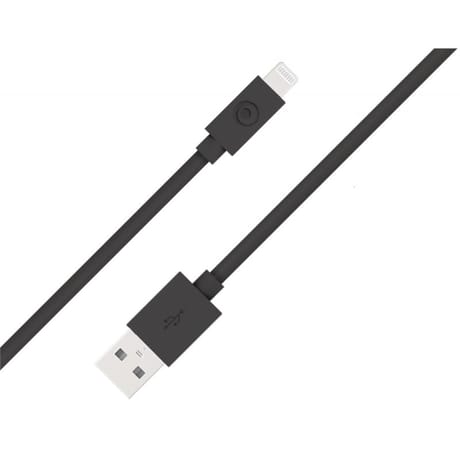 Bigben connected câble usb a/lightning 1.2m noir 100% plastique recyclé BLMFI1M2RB