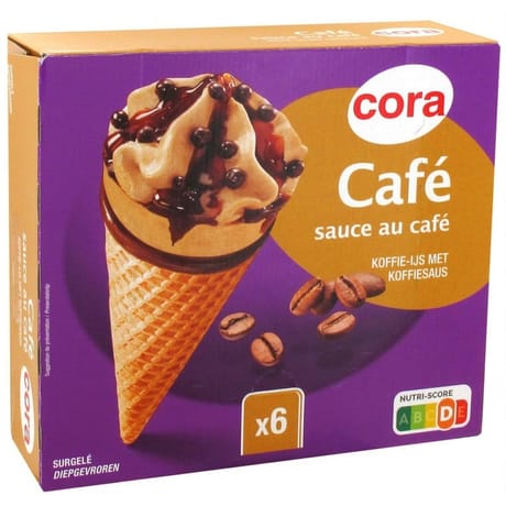 Cora 6 cônes café 720ml - 424g