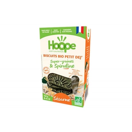 Hoope biscuits bio petit dej' sésame 160g