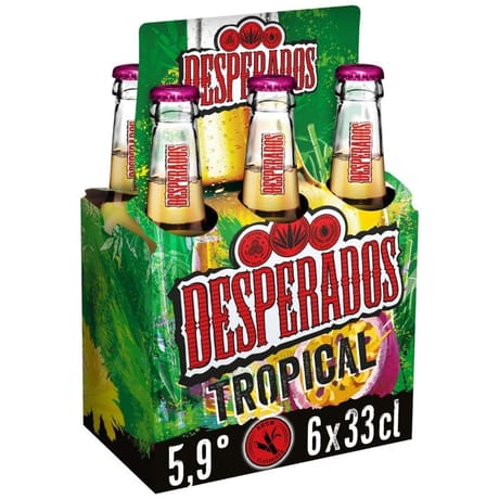 Desperados tropical bière aromatiser rhum fruit de la passion citron 5.9%