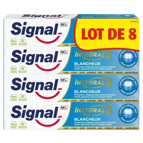 Signal dentifrice integral white 600ml
