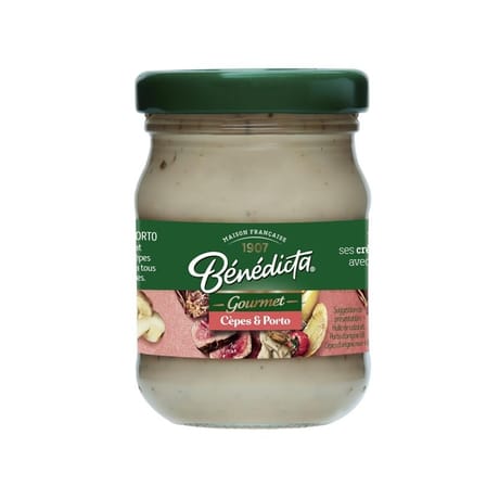 Benedicta sauce gourmet cèpes et porto bocal 80g