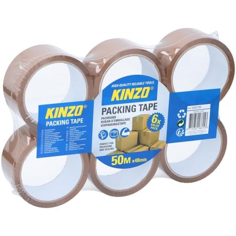 Kinzo rubans adhésifs marron x6
