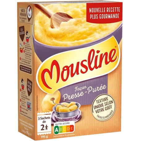 Mousline purée façon presse-purée format 2 personnes 195g