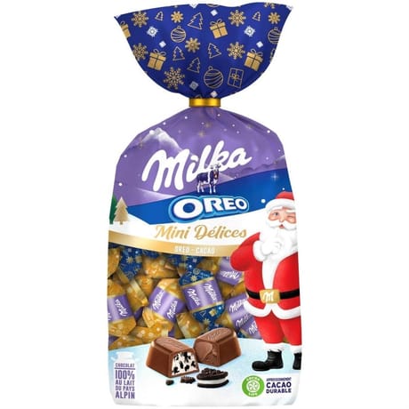 Milka chocolats mini délices cacao et oréo 320g