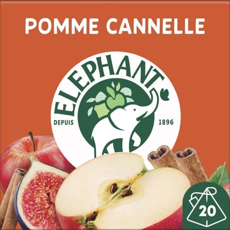 Elephant infusion pomme cannelle touche de figue x20s - 36g