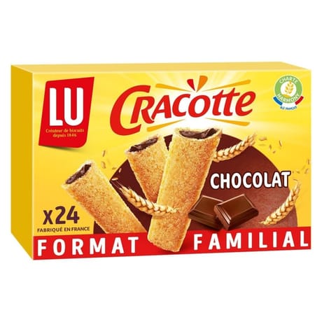 Lu cracotte craquinette fourrées chocolat 400g