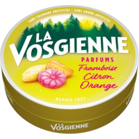 La vosgienne framboise citron orange 125g
