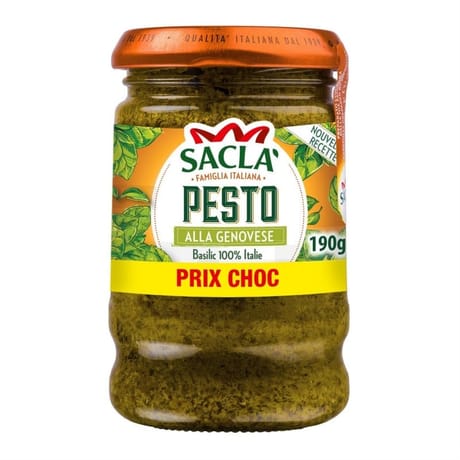 Sacla sauce pesto à la genovese 190g - prix choc