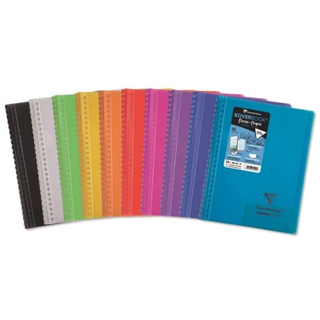 Clairefon koverbook cahier dessin reliure intégrale enveloppante 148x210 100 pages translucide clair