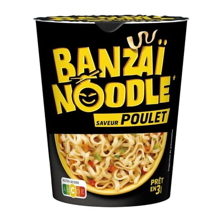 Banzai noodle saveur poulet 67g