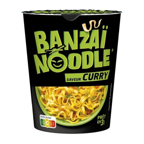 Banzai noodle saveur curry 67g