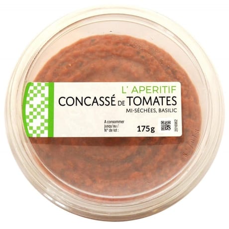 Tartinable concassé de tomate mi-séchées basilic 175g