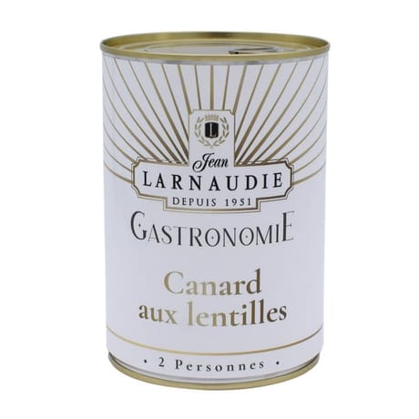 Jean larnaudie canard aux lentilles "gastronomie" boite 1030g