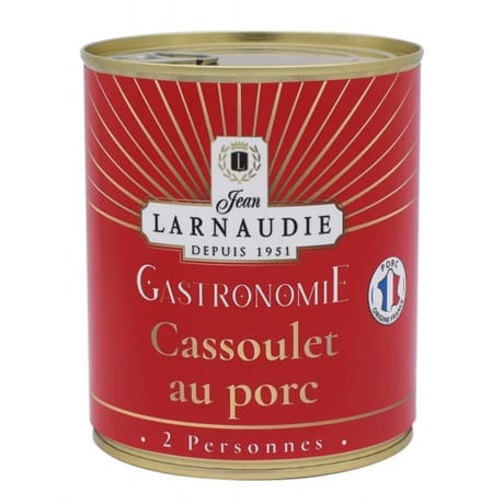 Jean larnaudie cassoulet au porc gastronomie 840g