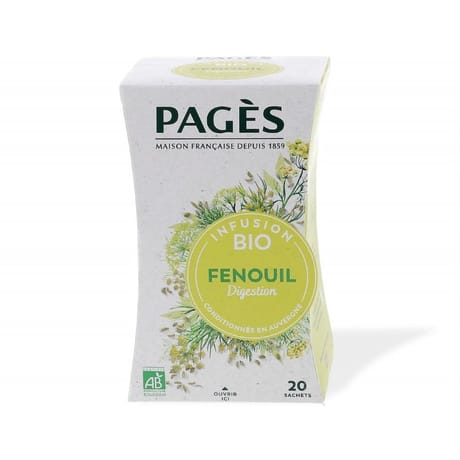Pages infusion bio fenouil digestion x20 30g