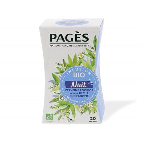 Pages infusion bio nuit x20 - 30g