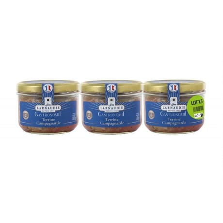 Jean larnaudie terrines de campagne france gastronomie verrines 3x180g