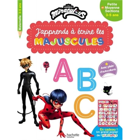 Miraculous : j'apprends à écrire les majuscules