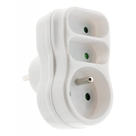 Zenitech triplite 1x16a+2x6a blanc 85g