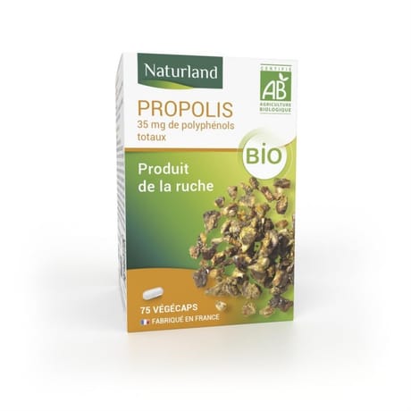 Naturland propolis bio gelules x75