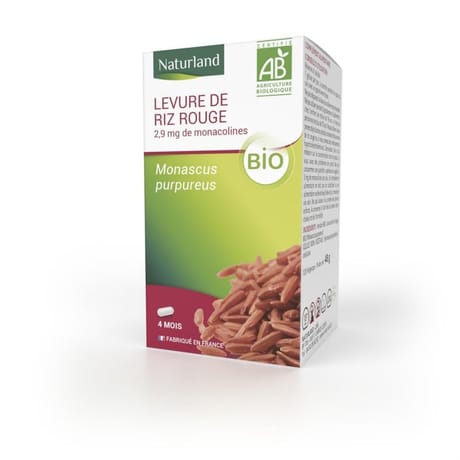 Naturland levure de riz rouge bio vegecaps  x 120