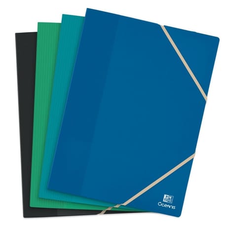 Oxford protège-documents school life oceanis a4 polypro opaque élastique assorti