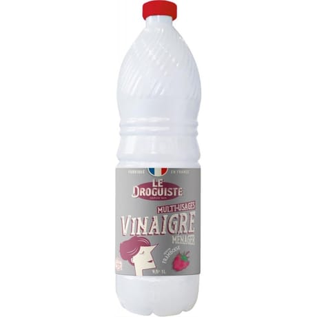 Le droguiste vinaigre de nettoyage framboise 9,5° ecocert 1l