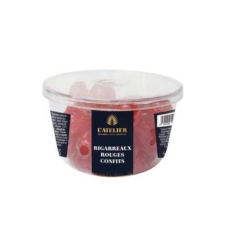 Bigarreaux rouges confits 200g