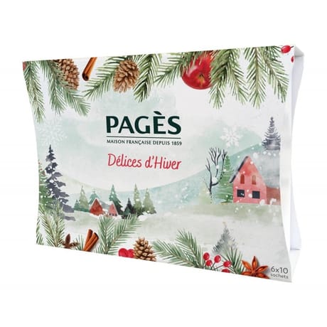Pagès coffret délices d'hiver thés et infusions bio 99g