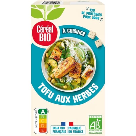 Céréal bio tofu aux herbes 2 x 125g