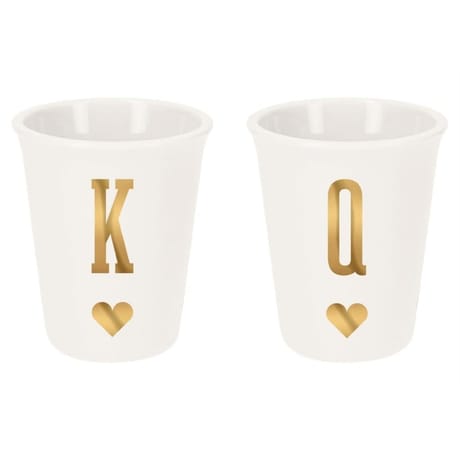 Tasse espresso 9cl en porcelaine 2 decors or  asso