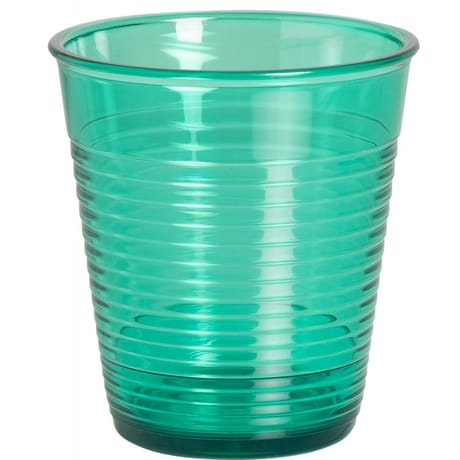 Verre en polystyrene 30 cl translucide pop vert