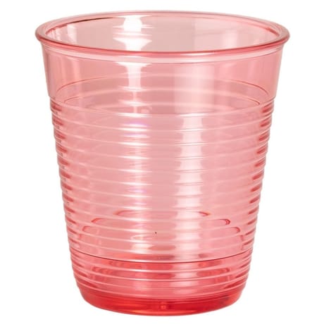 Verre en polystyrene 30 cl translucide pop rose