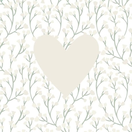 20 serviettes 33x33 cm saint valentin beige