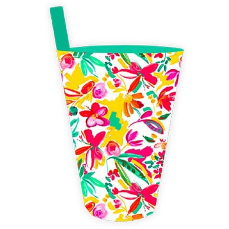 Verre a paille 40 cl aquarelle