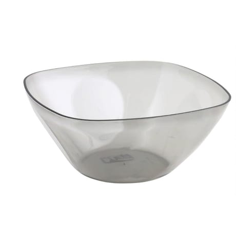 Saladier plastique 2l gris transparent