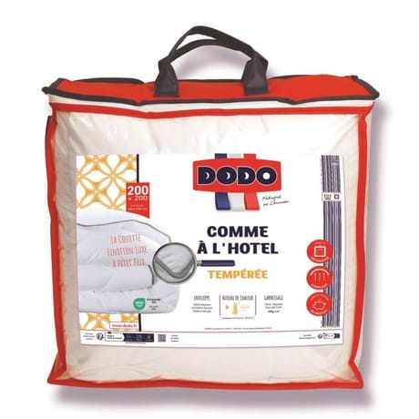 Dodo couette tempérée 200x200cm comme à l'hôtel