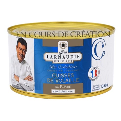 Jean larnaudie cuisses de volaille au poivre ma création boite 1240g