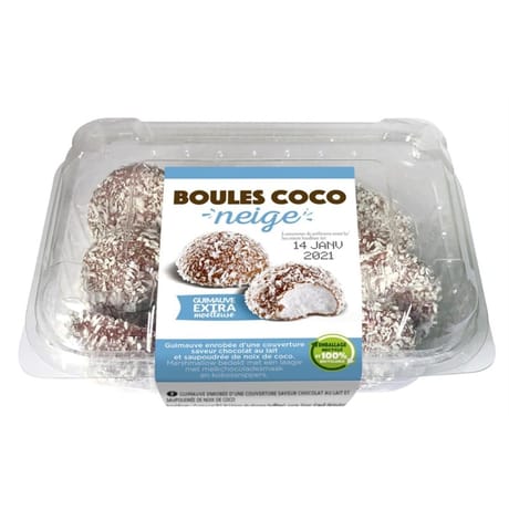 Boules coconeige au chocolat