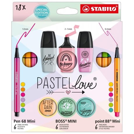 Coffret stabilopastellove x18 piece