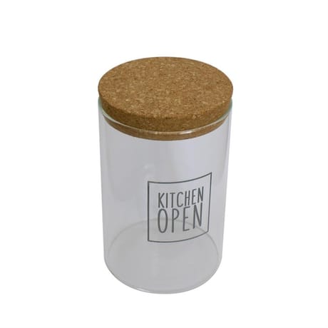 Bocal en verre 0.85l avec bouchon liège