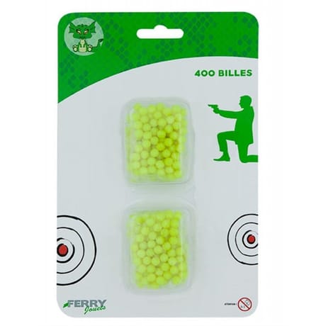 Recharge 400 billes jaune