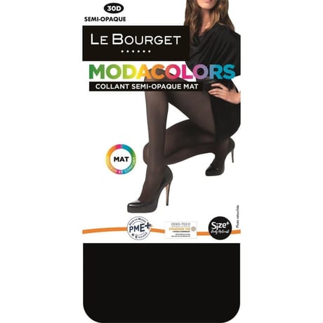 COLLANT SEMI OPAQUE 30D MODACOLORS LE BOURGET 500 NOIR T5-6